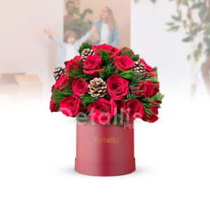 Regalos y sorpresas para navidad. Arreglo floral navideño en Cusco
